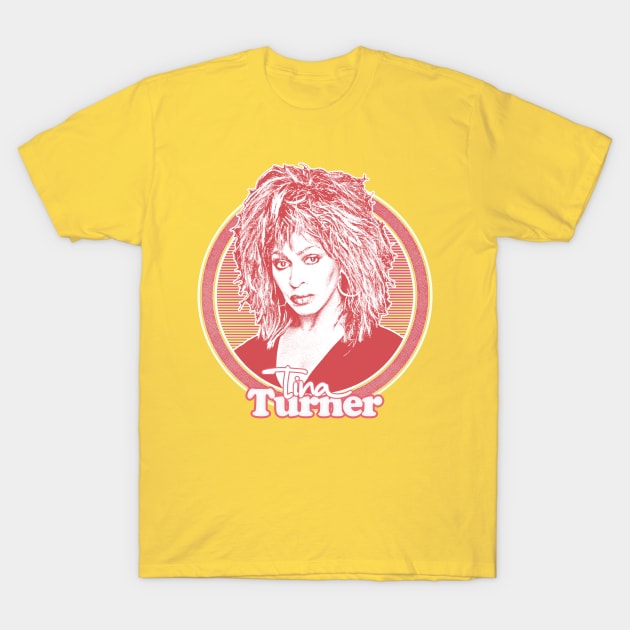 Tina Turner // 80s Style Retro Fan Art Design T-Shirt by DankFutura